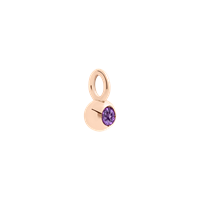 Charm Dodo Donna Bollicine in Oro rosa Ametista 0.09 Ct DMC4000_BOLLI_IY09R - DMC4000_BOLLI_IY09R